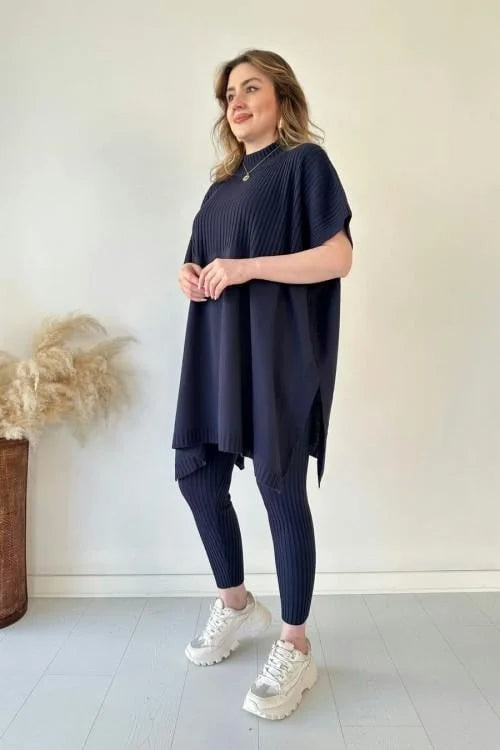 Sweter z dwuczęściowym zestawem