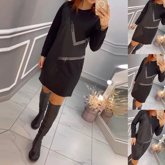Elegancka sukienka z wyjątkowym wzorem